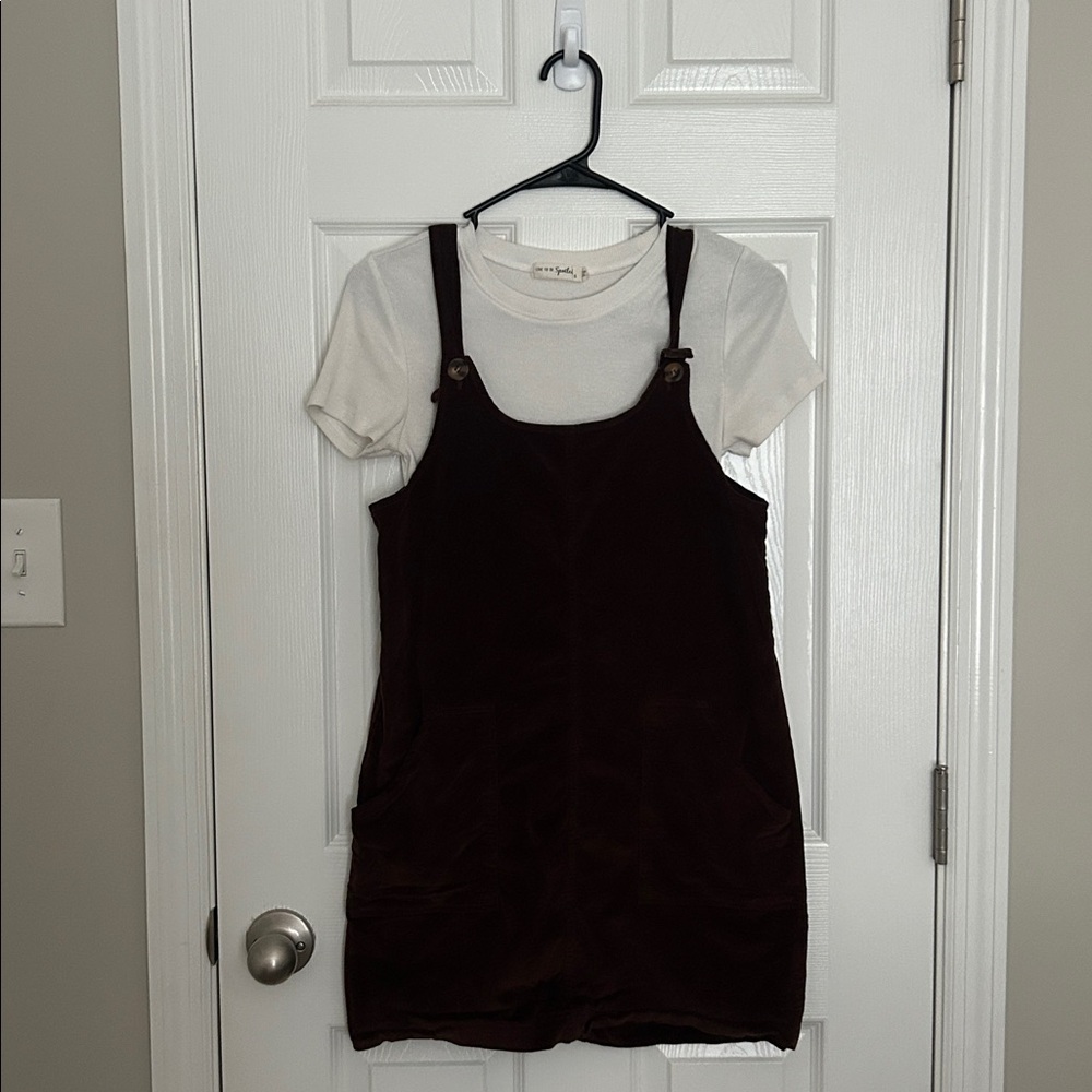 Stylish Black Pinafore Dress